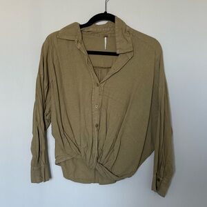 YFB Khaki Button-Up Shirt
